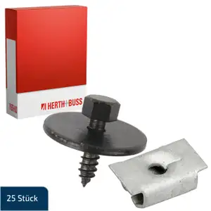 25x HERTH+BUSS Schraube Sechskant + Mutter Karosserie für MERCEDES A-/C-/E-/S-Klasse