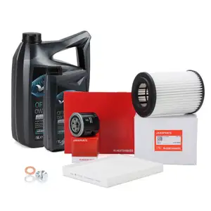 HERTH+BUSS Filter Set + 6L WOLF 0W30 SP Engine Oil for HYUNDAI i30 N i30N PD 250&ndash;280 hp