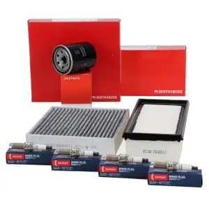 HERTH+BUSS JAKOPARTS Filterset + 4x BOSCH Z&uuml;ndkerze f&uuml;r SMART ForFour 454 1.5 Brabus 177