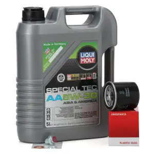 5L LIQUI MOLY Motor&ouml;l &Ouml;l SPECIAL TEC AA 5W30 + HERTH+BUSS &Ouml;lfilter f&uuml;r HYUNDAI KIA MAZDA