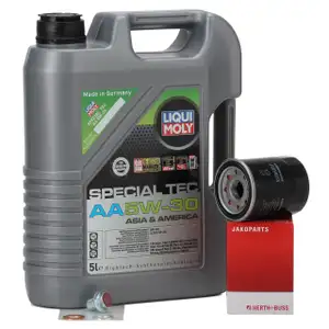 5L LIQUI MOLY Motor&ouml;l &Ouml;l SPECIAL TEC AA 5W30 5W-30 + HERTH+BUSS &Ouml;lfilter f&uuml;r HONDA 1.2-2.4