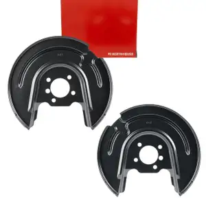 2x HERTH+BUSS Spritzblech Bremsscheibe f&uuml;r VW Golf 7 A3 8V Q2 Leon KL Karoq hinten