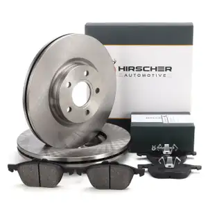 HIRSCHER Bremsscheiben + Bremsbeläge für FORD Kuga 2 MK2 Tourneo/Transit Connect vorne