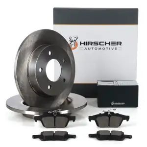 HIRSCHER Bremsen Set Bremsscheiben + Bremsbel&auml;ge f&uuml;r MAZDA 3 BK BL hinten