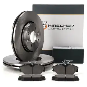 HIRSCHER Bremsscheiben + Bremsbel&auml;ge f&uuml;r RENAULT Clio 2 Sport Laguna 1 Megane 1 1 vorne