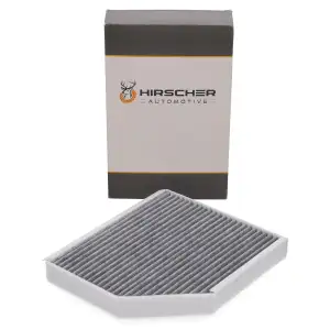 HIRSCHER Innenraumfilter Aktivkohle f&uuml;r AUDI A4 B8 A5 Q5 8RB PORSCHE MACAN 8K0819439B