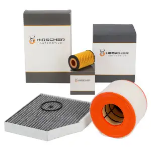 HIRSCHER Filterset Filterpaket 3-tlg f&uuml;r AUDI A6 C7 2.0 TDI 136/150/190 PS