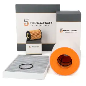 HIRSCHER Filterset Filterpaket 3-tlg f&uuml;r AUDI A6 C8 A7 4K 30/35/40 TDI 136/163/204 PS