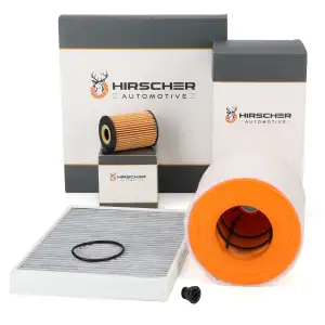 HIRSCHER Filterset Filterpaket 3-tlg f&uuml;r AUDI A6 C8 A7 4K 30/35/40 TDI 136/163/204 PS