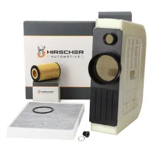 HIRSCHER Filterset Filterpaket f&uuml;r AUDI Q7 4MB 3.0 TFSI quattro 333 PS bis 07.2016