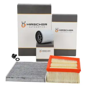 HIRSCHER Filter-Set f&uuml;r FORD Ecosport Fiesta 7 MK7 1.0 EcoBoost 1.1 Ti-VCT