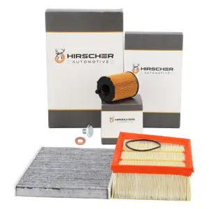 HIRSCHER Filter-Set 3-tlg f&uuml;r FORD Fiesta 7 MK7 Tourneo/Transit Courier 1.5 TDCi