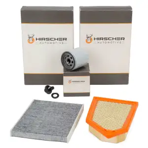 HIRSCHER Filterset Filterpaket f&uuml;r FORD Fiesta 7 MK7 1.0 EcoBoost 85-140 PS ab 11.2019