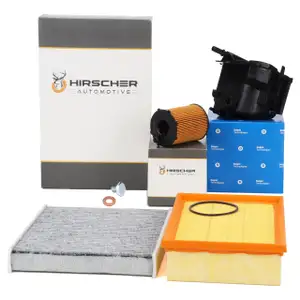 HIRSCHER Filter-Set 4-tlg f&uuml;r FORD Focus C-Max DM2 1.6 TDCi 90/109 PS bis 09.2005