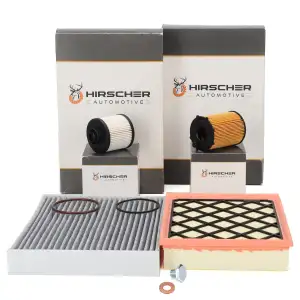 HIRSCHER Filterset Filterpaket 4-tlg f&uuml;r FORD Mondeo 5 MK5 1.5 TDCi 120 PS