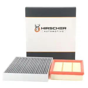 HIRSCHER Innenraumfilter + Luftfilter f&uuml;r FORD Kuga 3 MK3 2.5 Duratec FHEV 179-242 PS