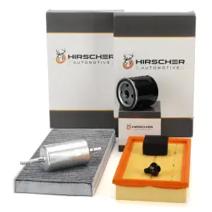 HIRSCHER Filterset Filterpaket 4-tlg für FORD Focus 1 MK1 1.4 16V 75 PS 10.1998-11.2004