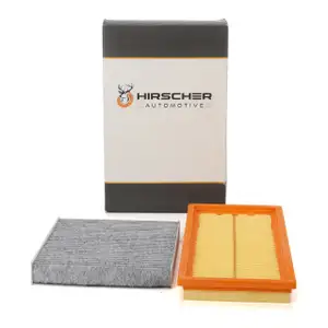 HIRSCHER Innenraumfilter + Luftfilter für FIAT 500 / C (312_) 1.4 100 PS ab 09.2011