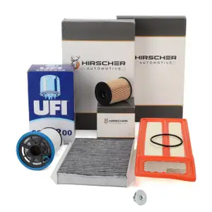 HIRSCHER Filterset Filterpaket 4-tlg f&uuml;r FIAT 500L (351_, 352_) 1.3 D Multijet 84/95 PS