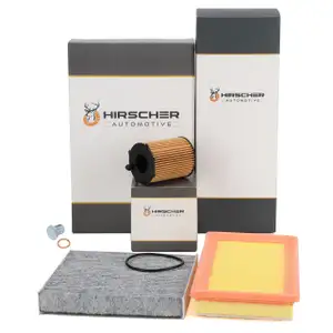 HIRSCHER Filter-Set f&uuml;r FIAT 500 ab 09.2011 Panda 312 319 LANCIA Ypsilon 0.9