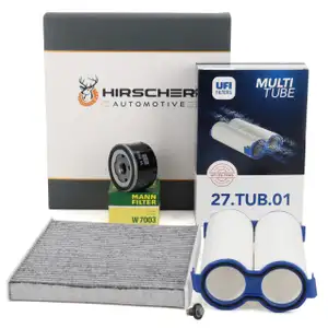 HIRSCHER Filterset Filterpaket f&uuml;r FIAT 500 312_ 1.0 Mild Hybrid 69/71 PS ab 01.2020