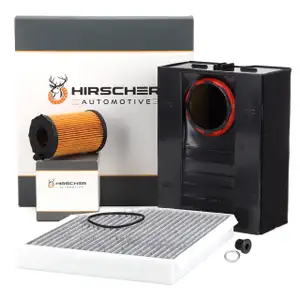 HIRSCHER Filterset Filterpaket 3-tlg f&uuml;r PORSCHE Macan (95B) 3.0 S Diesel 211/250/258 PS