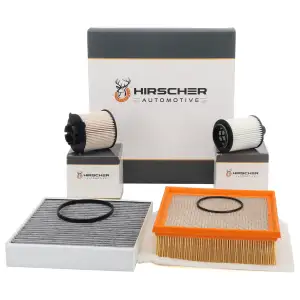 HIRSCHER Filterset 4-tlg f&uuml;r OPEL Meriva B 1.3 CDTI 75/95 PS bis 06.2012/Fgst. C4999999