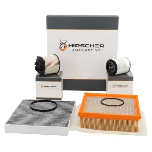 HIRSCHER Filterset Filterpaket 4-tlg f&uuml;r OPEL Meriva B 1.3 CDTI 75/95 PS ab Fgst. D4000001