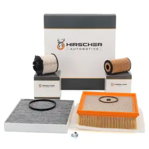 HIRSCHER Filterset 4-tlg f&uuml;r OPEL Meriva B 1.6 CDTI 95/110/136 PS ab Fgst. D4000001