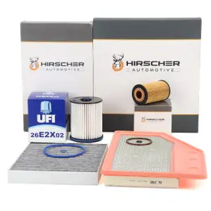 HIRSCHER Filterset Filterpaket 4-tlg f&uuml;r OPEL Insignia B 1.6 CDTi 110/136 PS