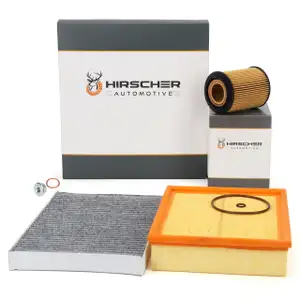 HIRSCHER Filter-Set f&uuml;r AUDI A6 4B C5 3.7 260 PS ab 07.1999