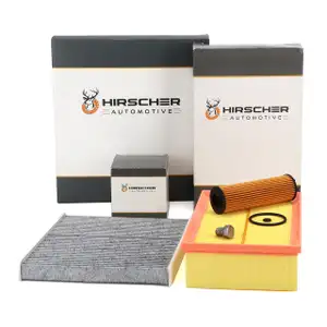 HIRSCHER Filterset 3-tlg f&uuml;r VW Passat B8 Tiguan T-Roc Touran T7 Ateca Superb 3 2.0 TDI