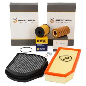 HIRSCHER Filterset 4-tlg f&uuml;r MERCEDES E-Klasse W210 S210 E200/220/270CDI OM611 OM612