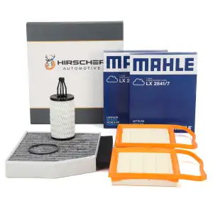 HIRSCHER Filterset f&uuml;r MERCEDES-BENZ W205 S205 C/A205 W213 S213 X/C253 400 450 43AMG M276