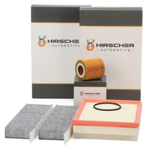 HIRSCHER Filterset 3-tlg f&uuml;r PSA C4 3 10 DS 3 2008 2 208 2 OPEL Corsa F Mokka 1.5 D