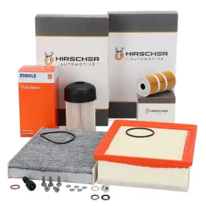 HIRSCHER 4-Piece Filter Set for Nissan, Opel Vivaro B, Renault Trafic 3, and Fiat Talento 1.6 D
