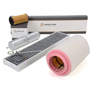 HIRSCHER Filter-Set 4-tlg f&uuml;r MINI R60 R61 ab 01.2013 One D/Cooper D/SD N47