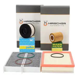 4-piece filter set for OPEL Astra L DS 4 II and PEUGEOT 508 II 1.5 BlueHDI 131 hp