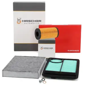 HIRSCHER 3-piece filter set for NISSAN Qashqai 2 J11 and RENAULT Kadjar HA_ HL_ 1.5 dCi 116 hp