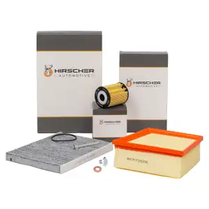 HIRSCHER Filter-Set für FORD B-Max Ecosport Fiesta 6 MK6 KA+ 1.5 TDCi + 1.6 TDCi
