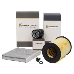 HIRSCHER Filter-Set 3-tlg f&uuml;r FORD Focus 2 MK2 1.8 TDCi 115 PS ab 04.2007