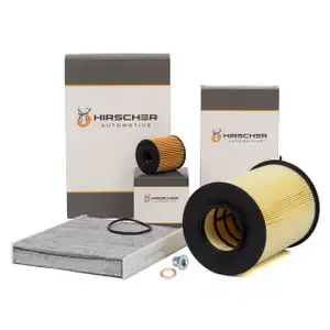 HIRSCHER Filter-Set 3-tlg für FORD Focus 2 MK2 2.0 TDCi VOLVO C30 S40 2 V50 2.0 D 04.2007