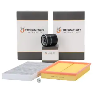 HIRSCHER Filter-Set f&uuml;r OPEL Corsa C 1.4 1.8 Combo 1.4 1.6 Tigra B 1.8 87-124 PS