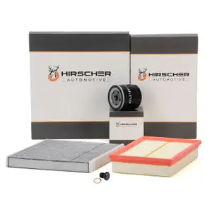 HIRSCHER Filter-Set für VW Golf 7 AUDI A3 8V SKODA Karoq Octavia 3 1.5 TSI