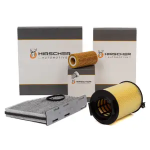 HIRSCHER Filter-Set für AUDI A3 8P SEAT Leon SKODA Octavia 2 VW Golf 5 Passat 2.0 FSI