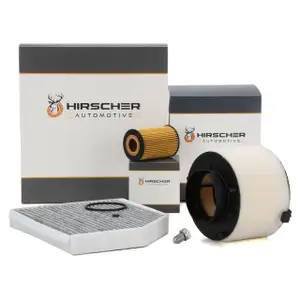 HIRSCHER Filter-Set 3-tlg f&uuml;r AUDI A4 8K B8 A5 8T 8F Q5 8RB 2.0 TDI 136-190 PS