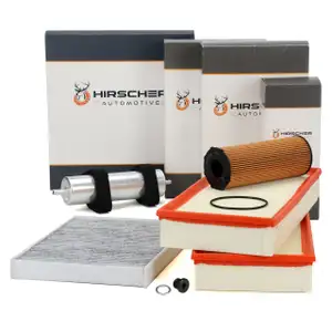 HIRSCHER Filter-Set 4-tlg f&uuml;r AUDI Q7 4LB 4.2 TDI quattro 340 PS CCFC