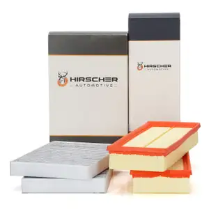 HIRSCHER Innenraum Satz + 2x Luftfilter für MERCEDES S-Klasse W221 C215 S280-500 M272/273