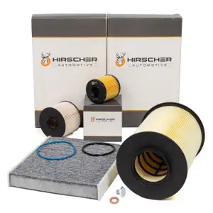 HIRSCHER Filter-Set 4-tlg f&uuml;r FORD C-Max DM2 Kuga 1 MK1 2.0 TDCi ab 03.2010
