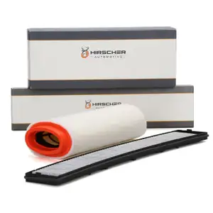 HIRSCHER Filter-Set 2-tlg f&uuml;r BMW 3er E46 318d 320d X3 E83 2.0d M47 116-150 PS